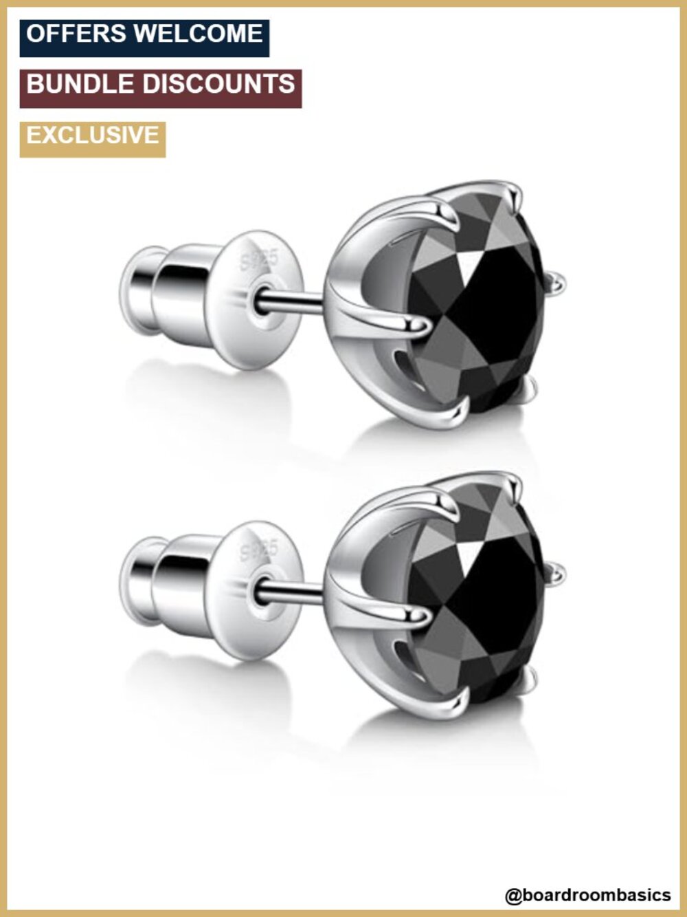 Moissanite Stud Earrings 925 Sterling Silver 4CT Round Brilliant Cut